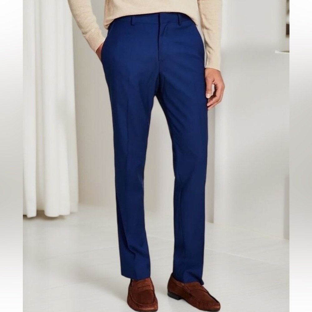 Kenneth Cole Reaction Blue and Blue Dress Pants